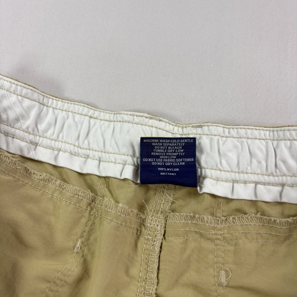 Aftco Shorts Mens 42 Beige Cargo Fishing Stretch Performance Nylon Preppy